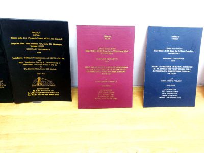 Golden Imbossing Book cover and book binding in delhi gurgaon